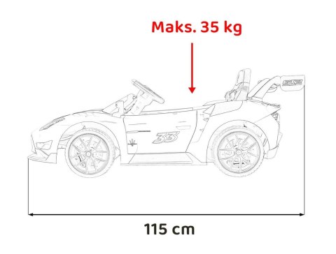 Auto Na Akumulator Pojazd Maserati MC20 GT2 Niebieski