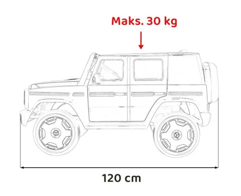 Auto Na Akumulator Pojazd Mercedes Benz EQG Czarny