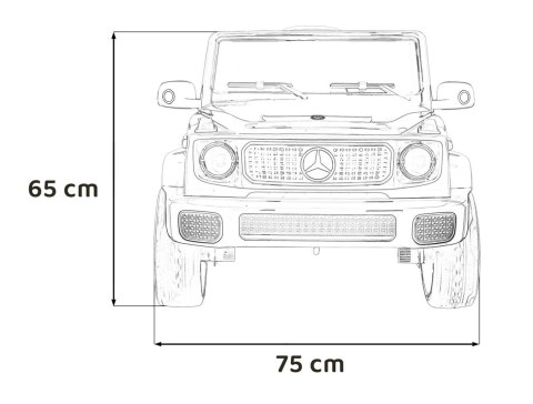 Auto Na Akumulator Pojazd Mercedes Benz EQG Czarny