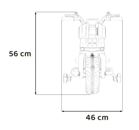 Motor Na Akumulator Pojazd Motorek Future 88 Czarny