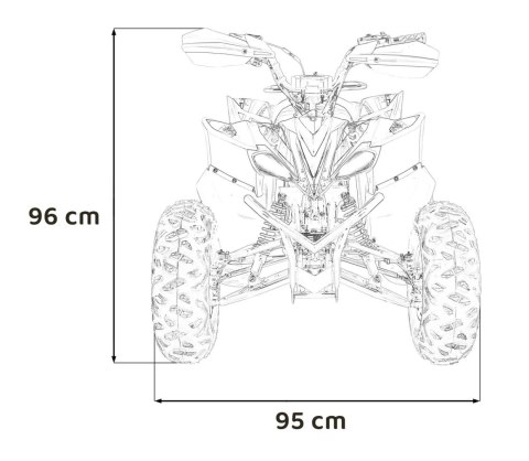 Mini Quad Spalinowy Pojazd DESERT STORM Pomarańczowy