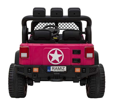 Auto Na Akumulator Terenowe Geoland Power Różowy Pilot Silniki Bagażnik LED Auto Na Akumulator Terenowe Geoland Power Różowy Pilot Silniki Bagażnik LED
