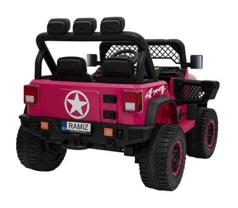 Auto Na Akumulator Terenowe Geoland Power Różowy Pilot Silniki Bagażnik LED Auto Na Akumulator Terenowe Geoland Power Różowy Pilot Silniki Bagażnik LED