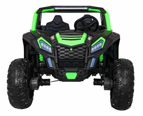 Auto Na Akumulator Buggy ATV Racing Zielony Napęd 4x4 Pilot MP3 LED EVA Auto Na Akumulator Buggy ATV Racing Zielony Napęd 4x4 Pilot MP3 LED EVA