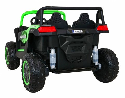 Auto Na Akumulator Buggy ATV Racing Zielony Napęd 4x4 Pilot MP3 LED EVA Auto Na Akumulator Buggy ATV Racing Zielony Napęd 4x4 Pilot MP3 LED EVA