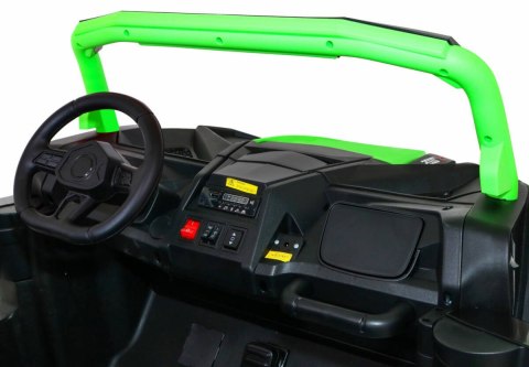 Auto Na Akumulator Buggy ATV Racing Zielony Napęd 4x4 Pilot MP3 LED EVA Auto Na Akumulator Buggy ATV Racing Zielony Napęd 4x4 Pilot MP3 LED EVA