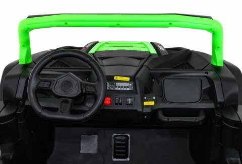 Auto Na Akumulator Buggy ATV Racing Zielony Napęd 4x4 Pilot MP3 LED EVA Auto Na Akumulator Buggy ATV Racing Zielony Napęd 4x4 Pilot MP3 LED EVA