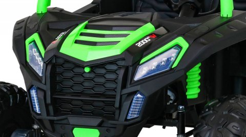 Auto Na Akumulator Buggy ATV Racing Zielony Napęd 4x4 Pilot MP3 LED EVA Auto Na Akumulator Buggy ATV Racing Zielony Napęd 4x4 Pilot MP3 LED EVA