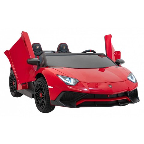 Auto Na Akumulator Lamborghini Aventador Czerwony Silnik bezszczotkowy LED Auto Na Akumulator Lamborghini Aventador Czerwony Silnik bezszczotkowy LED