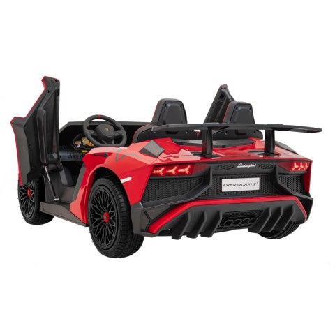 Auto Na Akumulator Lamborghini Aventador Czerwony Silnik bezszczotkowy LED Auto Na Akumulator Lamborghini Aventador Czerwony Silnik bezszczotkowy LED