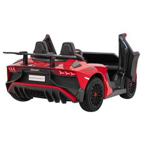 Auto Na Akumulator Lamborghini Aventador Czerwony Silnik bezszczotkowy LED Auto Na Akumulator Lamborghini Aventador Czerwony Silnik bezszczotkowy LED