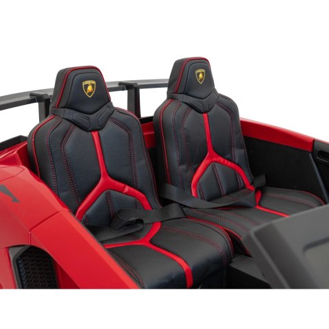 Auto Na Akumulator Lamborghini Aventador Czerwony Silnik bezszczotkowy LED Auto Na Akumulator Lamborghini Aventador Czerwony Silnik bezszczotkowy LED