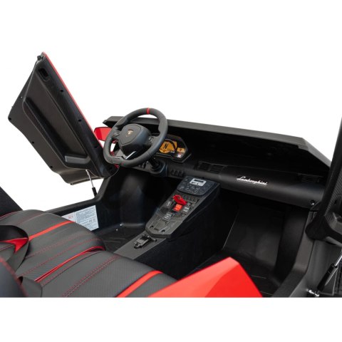 Auto Na Akumulator Lamborghini Aventador Czerwony Silnik bezszczotkowy LED Auto Na Akumulator Lamborghini Aventador Czerwony Silnik bezszczotkowy LED