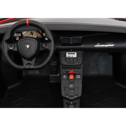 Auto Na Akumulator Lamborghini Aventador Czerwony Silnik bezszczotkowy LED Auto Na Akumulator Lamborghini Aventador Czerwony Silnik bezszczotkowy LED