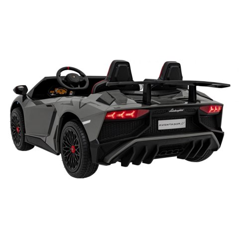 Auto Na Akumulator Lamborghini Aventador Szary Silnik bezszczotkowy LED Auto Na Akumulator Lamborghini Aventador Szary Silnik bezszczotkowy LED