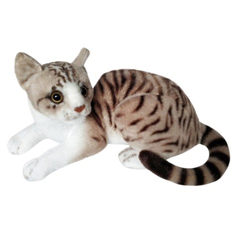 Maskotka Kot Biało-Szary Siedzący Pluszak 30cm Miękka Przytulanka Miś Kotek Maskotka Kot Biało-Szary Siedzący Pluszak 30cm Miękka Przytulanka Miś Kotek