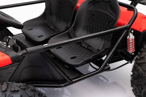 Auto Na Akumulator Pojazd GENERAL 63 Czerwony Panel Audio Pompowane Koła