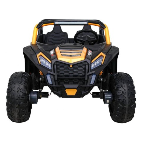 Auto Na Akumulator Buggy ATV Racing Złoty Napęd 4x4 Pilot MP3 LED EVA