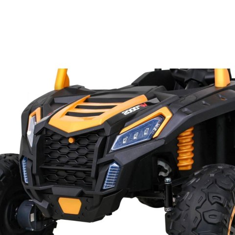 Auto Na Akumulator Buggy ATV Racing Złoty Napęd 4x4 Pilot MP3 LED EVA