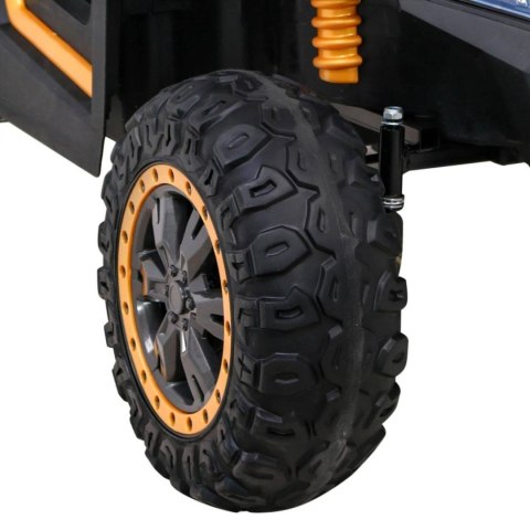 Auto Na Akumulator Buggy ATV Racing Złoty Napęd 4x4 Pilot MP3 LED EVA
