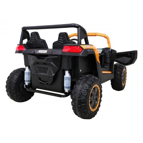Auto Na Akumulator Buggy ATV Racing Złoty Napęd 4x4 Pilot MP3 LED EVA