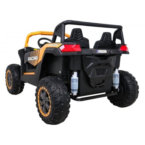 Auto Na Akumulator Buggy ATV Racing Złoty Napęd 4x4 Pilot MP3 LED EVA