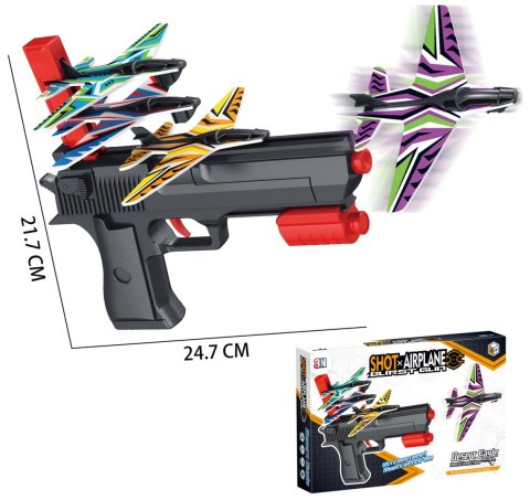 PISTOLET WYSTRZELIWUJĄCY SAMOLOTY 1szt PISTOLET WYSTRZELIWUJĄCY SAMOLOTY 1szt