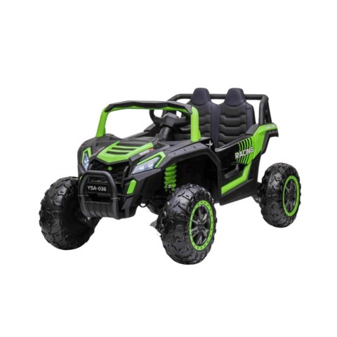 Auto Na Akumulator Buggy UTV 2000 Racing Zielony Napęd 4x4 Pilot MP3 LED Auto Na Akumulator Buggy UTV 2000 Racing Zielony Napęd 4x4 Pilot MP3 LED
