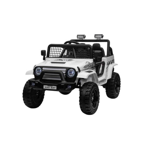 Jeep Na Akumulator Pojazd OFF ROAD 4x4 SPORT Biały Jeep Na Akumulator Pojazd OFF ROAD 4x4 SPORT Biały