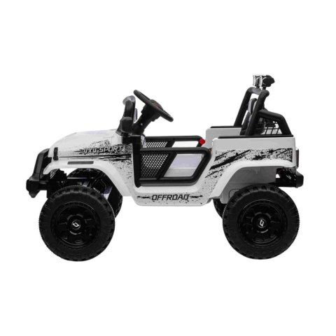 Jeep Na Akumulator Pojazd OFF ROAD 4x4 SPORT Biały Jeep Na Akumulator Pojazd OFF ROAD 4x4 SPORT Biały