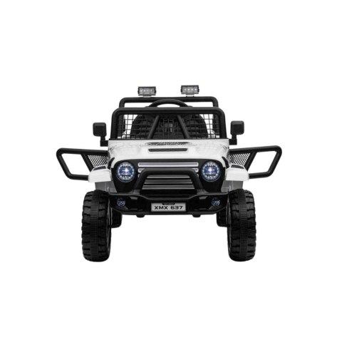 Jeep Na Akumulator Pojazd OFF ROAD 4x4 SPORT Biały Jeep Na Akumulator Pojazd OFF ROAD 4x4 SPORT Biały