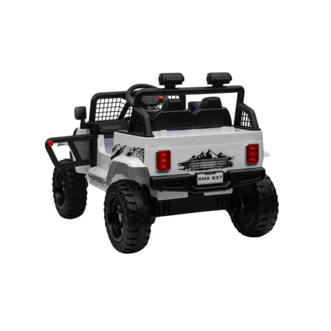 Jeep Na Akumulator Pojazd OFF ROAD 4x4 SPORT Biały Jeep Na Akumulator Pojazd OFF ROAD 4x4 SPORT Biały