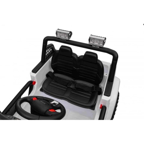 Jeep Na Akumulator Pojazd OFF ROAD 4x4 SPORT Biały Jeep Na Akumulator Pojazd OFF ROAD 4x4 SPORT Biały