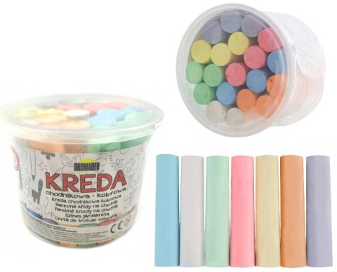KREDA CHODNIKOWA SZKOLNA KOLOR BEZPYŁOWA GRUBA 20s KREDA CHODNIKOWA SZKOLNA KOLOR BEZPYŁOWA GRUBA 20s
