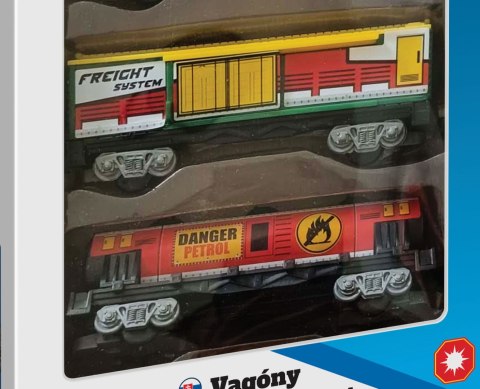 LocoToys STWÓRZ WŁASNĄ KOLEJKĘ I BUDUJ - 4 wagony LocoToys STWÓRZ WŁASNĄ KOLEJKĘ I BUDUJ - 4 wagony
