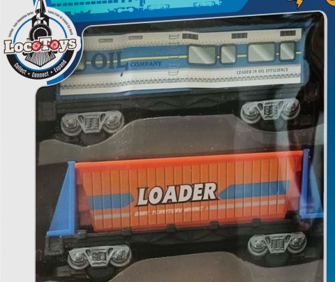 LocoToys STWÓRZ WŁASNĄ KOLEJKĘ I BUDUJ - 4 wagony LocoToys STWÓRZ WŁASNĄ KOLEJKĘ I BUDUJ - 4 wagony