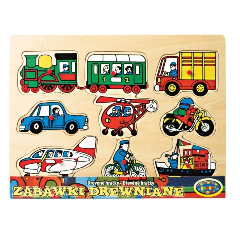 UKŁADANKA DREWNIANA -pojazdy UKŁADANKA DREWNIANA -pojazdy