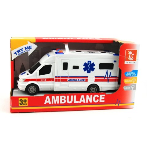 AMBULANS ŚWIATŁO/DŹWIĘKI W PUDEŁKU 1 SZT. AMBULANS ŚWIATŁO/DŹWIĘKI W PUDEŁKU 1 SZT.