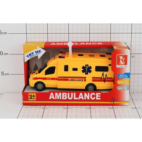 AMBULANS ŚWIATŁO/DŹWIĘKI W PUDEŁKU 1 SZT. AMBULANS ŚWIATŁO/DŹWIĘKI W PUDEŁKU 1 SZT.