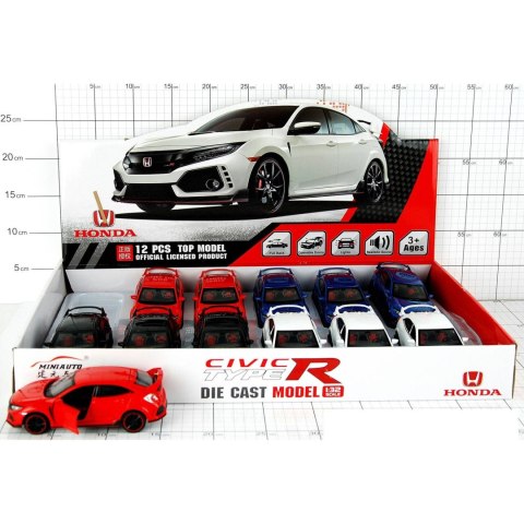 SAMOCHÓD ZABAWKA HONDA CIVIC TYPE R METAL Z EFEKTEM ŚWIATEŁ I DŹWIĘKU SAMOCHÓD ZABAWKA HONDA CIVIC TYPE R METAL Z EFEKTEM ŚWIATEŁ I DŹWIĘKU