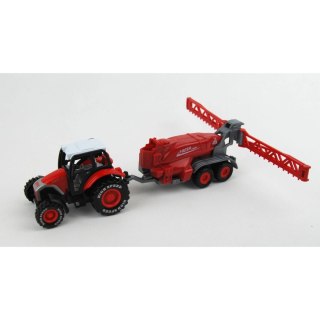 TRAKTOR METALOWY Z PRZYCZEPĄ W PUDEŁKU 1 SZT.