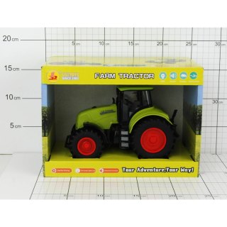POJAZD TRAKTOR EFEKTY DŹWIĘKOWE I SWIATŁA W PUDEŁKU