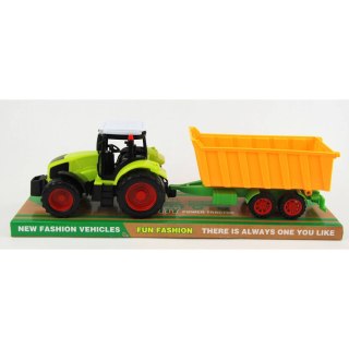 TRAKTOR Z PRZYCZEPĄ POD KLOSZEM 1szt
