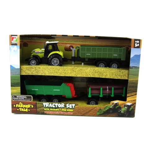 TRAKTOR+PRZYCZEPY ŚW./DŹW. W PUDEŁKU 1SZT. TRAKTOR+PRZYCZEPY ŚW./DŹW. W PUDEŁKU 1SZT.
