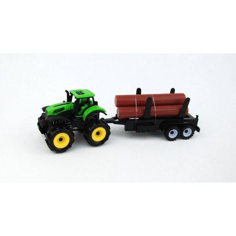 TRAKTOR Z PRZYCZEPĄ POD KLOSZEM TRAKTOR Z PRZYCZEPĄ POD KLOSZEM