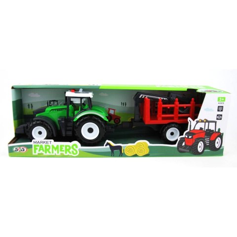 TRAKTOR Z PRZYCZEPĄ ŚW./DŹW. W PUDEŁKU 1SZT. TRAKTOR Z PRZYCZEPĄ ŚW./DŹW. W PUDEŁKU 1SZT.