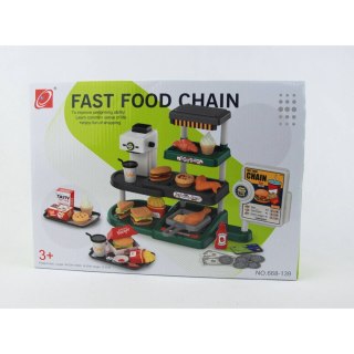 ZESTAW FAST FOOD W PUDEŁKU 1SZT.