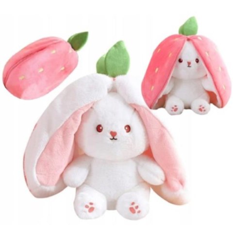 Magiczny Królik 25cm Truskawka Maskotka Pluszak Uroczy Design Uszka Magiczny Królik 25cm Truskawka Maskotka Pluszak Uroczy Design Uszka