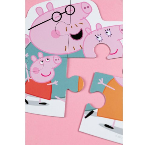 PUZZLE 3w1 "ŚWINKA PEPPA" TRZY UKŁADANKI W JEDNYM DLA NAJMŁODSZYCH DZIECI
