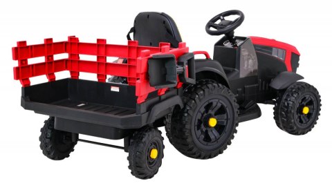 Traktor Titanium Z Przyczepą Czerwony
